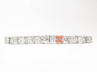 Exclusive Round And Emerald Cut 32.50 Carat Lab-Grown Diamonds Bracelet | IGI Certified | 22.31 Gram 18K White Gold End Date: 21/02/2026